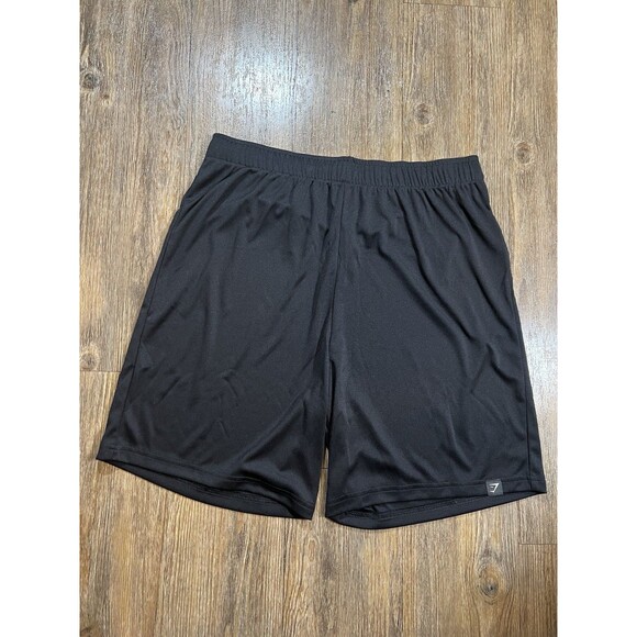 Gymshark Training Shorts Black Mens M Athletic Gym Workout Performance 7 Inseam - Picture 1 of 9